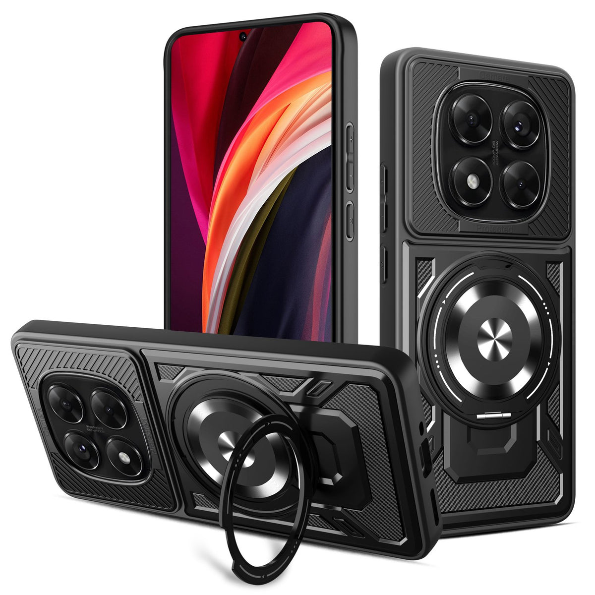 Defender Armor MagSafe vāciņš Xiaomi Redmi Note 14 Pro 5G, melns