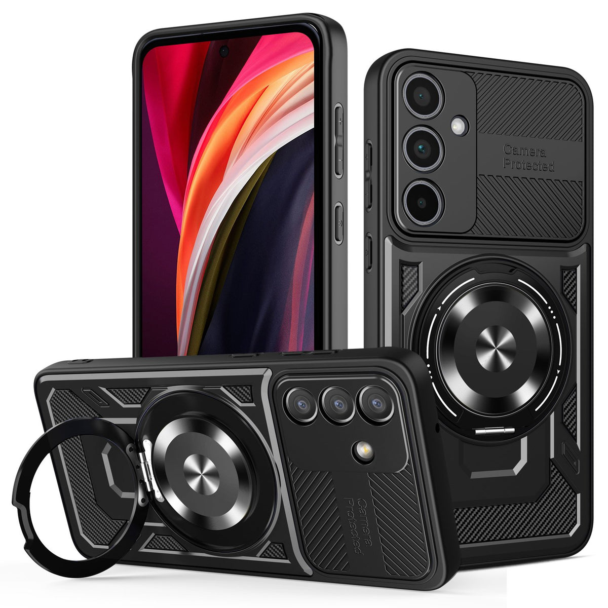 Defender Armor MagSafe vāciņš Samsung Galaxy A55 5G, melns