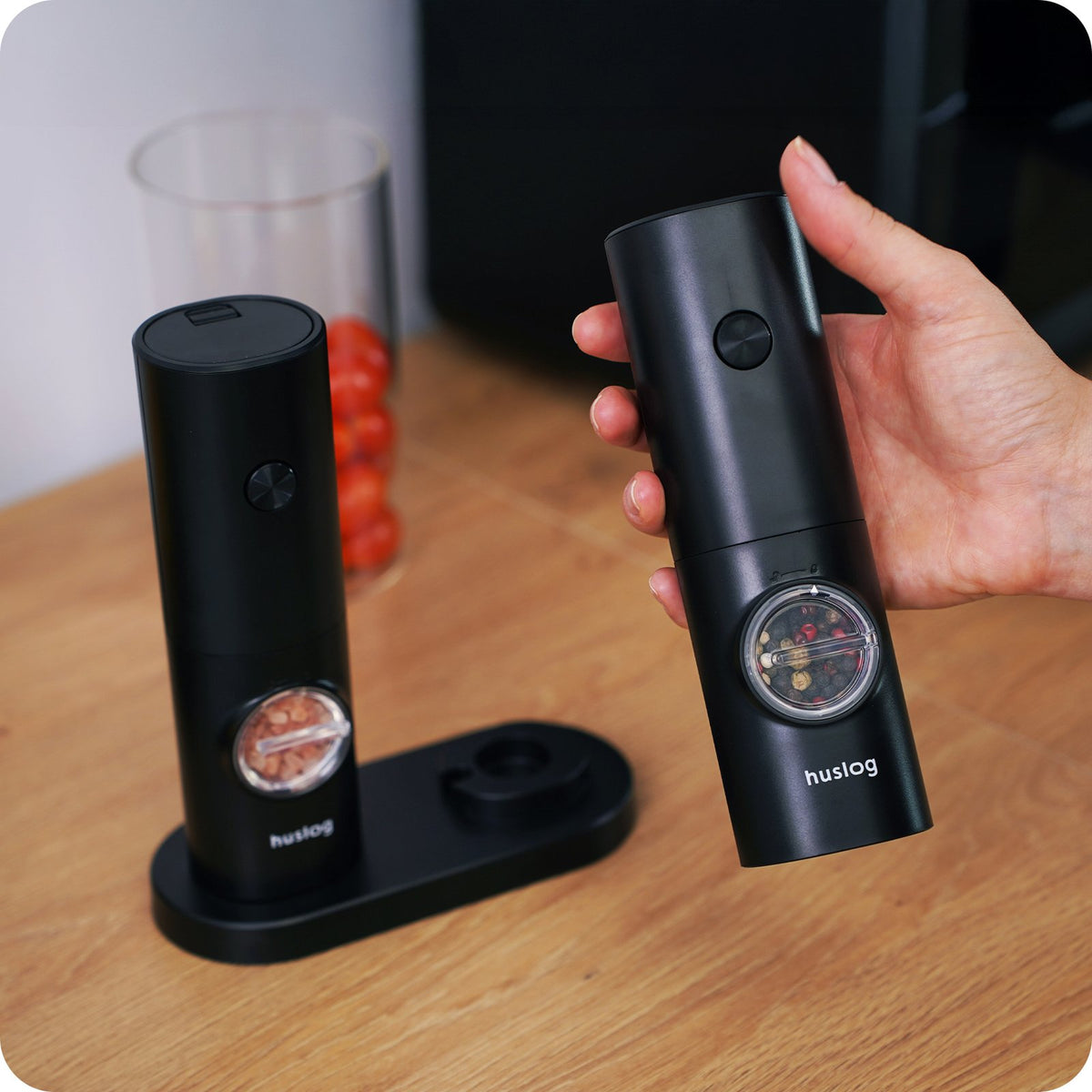 Huslog komplekts ar bateriju sarkans