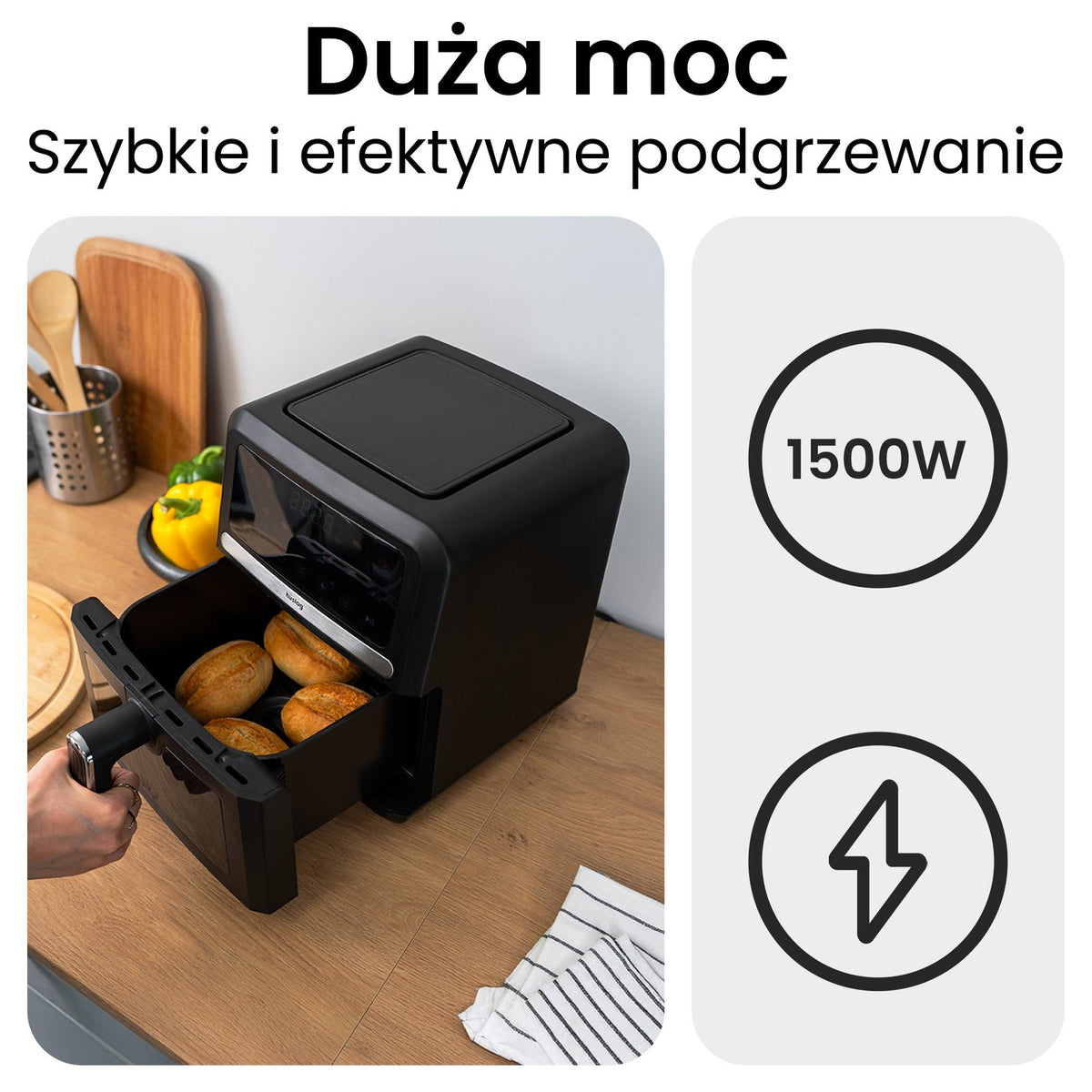 Huslog 1500W frī katls
