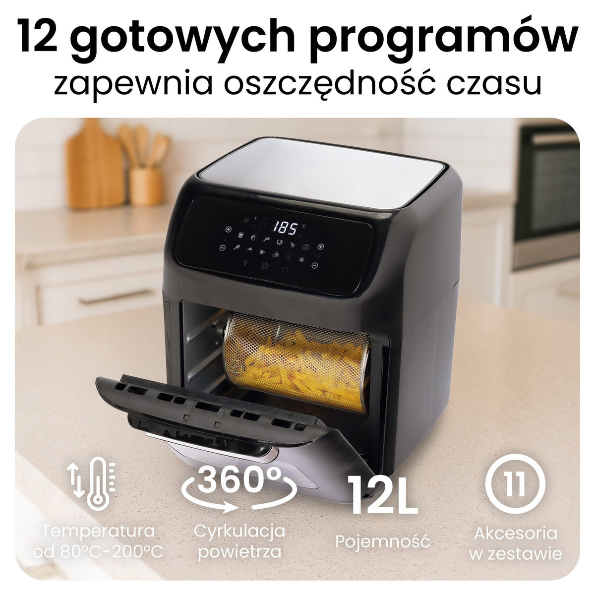 Huslog 1800W multifunctional frī katls