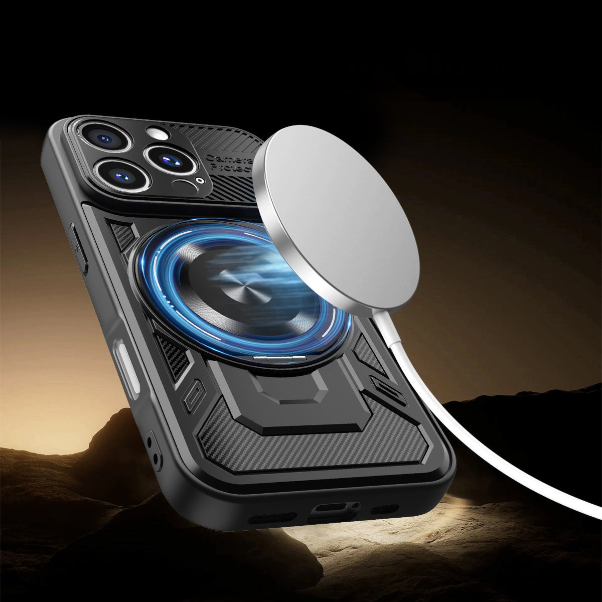Defender Armor MagSafe vāciņš iPhone 17 6,3", melns