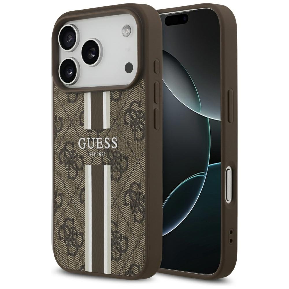 Guess MagSafe vāciņš iPhone 17 Pro brūns