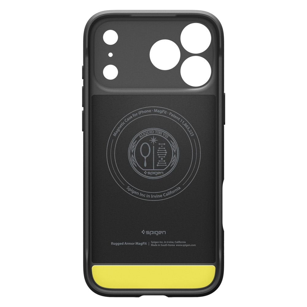 Spigen Rugged Armor MagSafe vāciņš iPhone 17 Pro, matēts melns