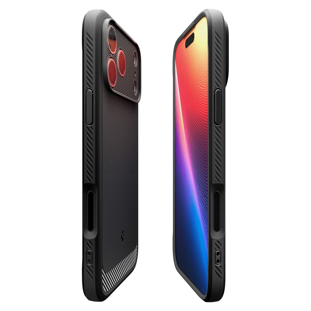 Spigen Rugged Armor MagSafe vāciņš iPhone 17 Pro, matēts melns