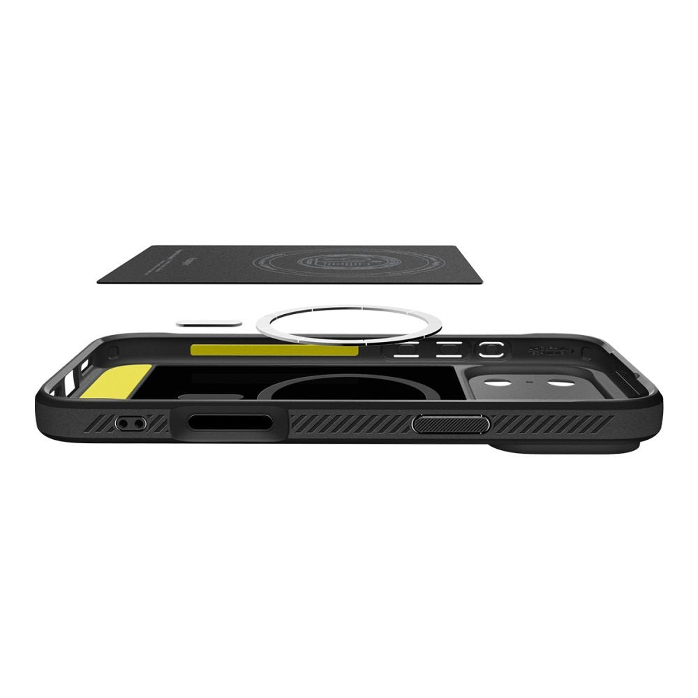 Spigen Rugged Armor MagSafe vāciņš iPhone 17 Pro, matēts melns