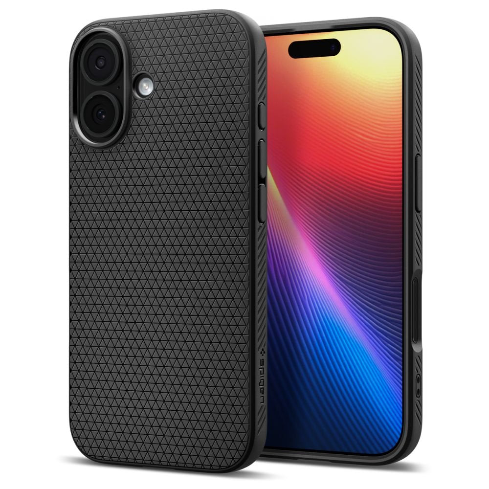 Spigen Liquid Air vāciņš iPhone 17, matēts melns