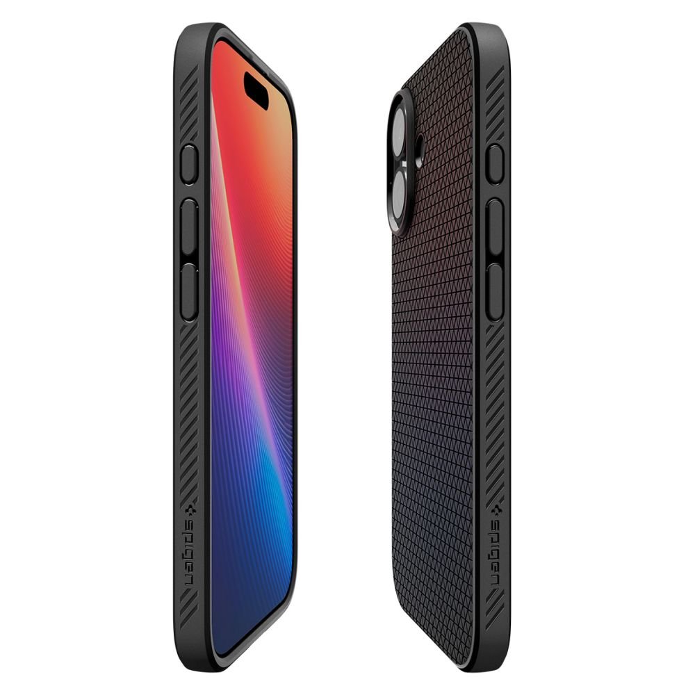 Spigen Liquid Air vāciņš iPhone 17, matēts melns