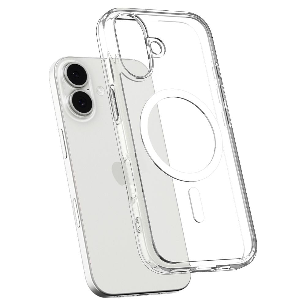 Spigen Ultra Hybrid MagSafe vāciņš iPhone 17, caurspīdīgs/balts