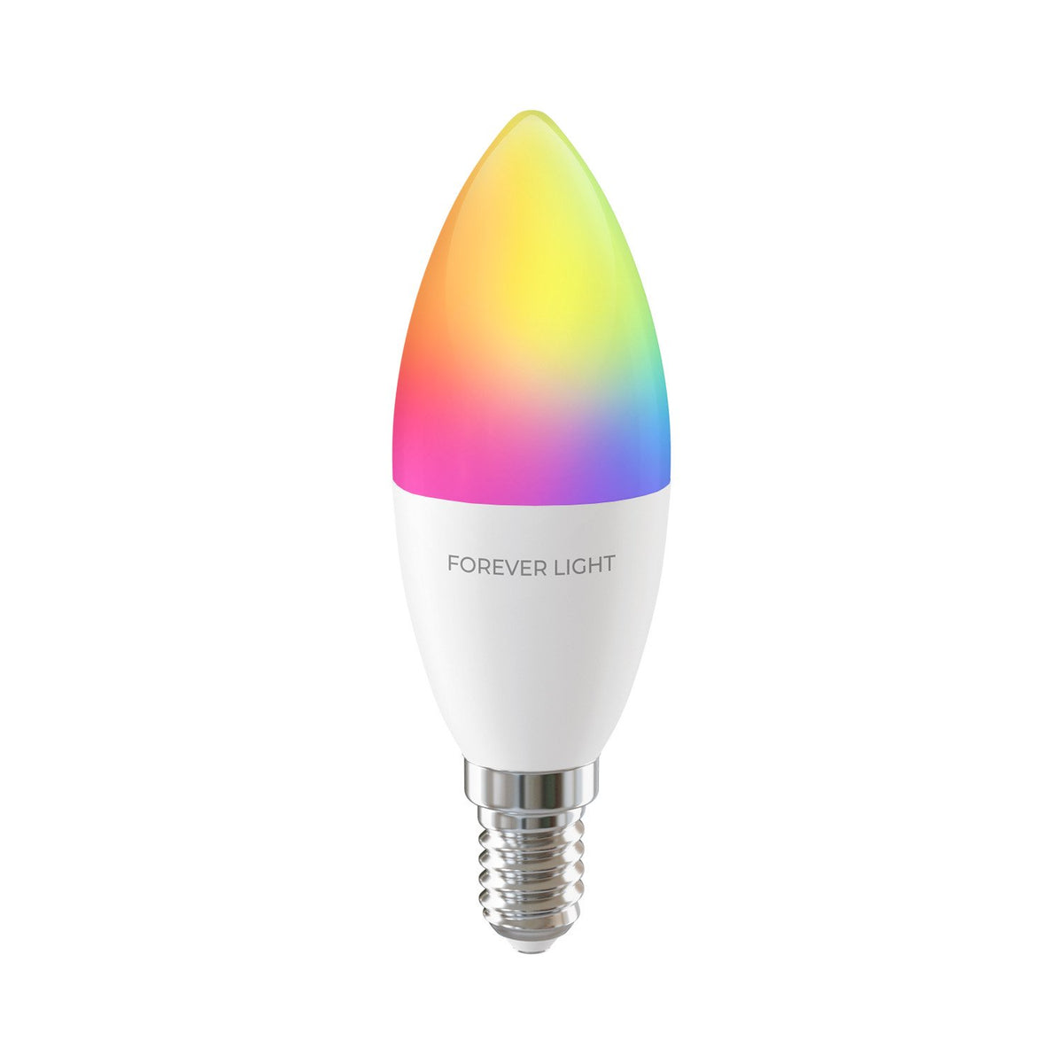 Forever Light LED spuldze RGB E14 C37 5W 500lm 4000K energoklase F
