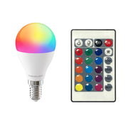 Forever Light LED spuldze RGB E14 G45 5W 500lm 4000K energoklase F