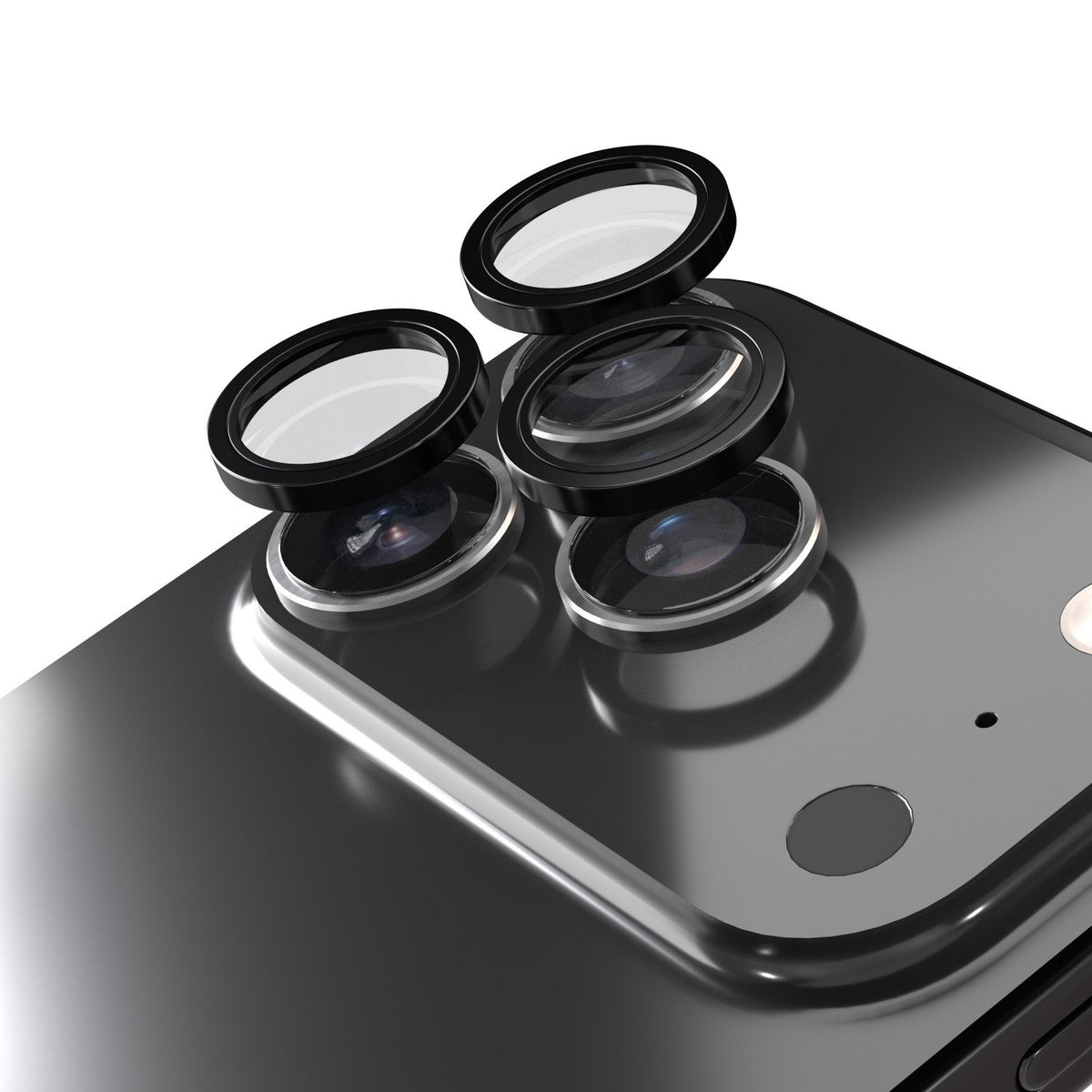 Etteri kameras objektīva aizsargs iPhone 17 Pro / 17 Pro Max, melna