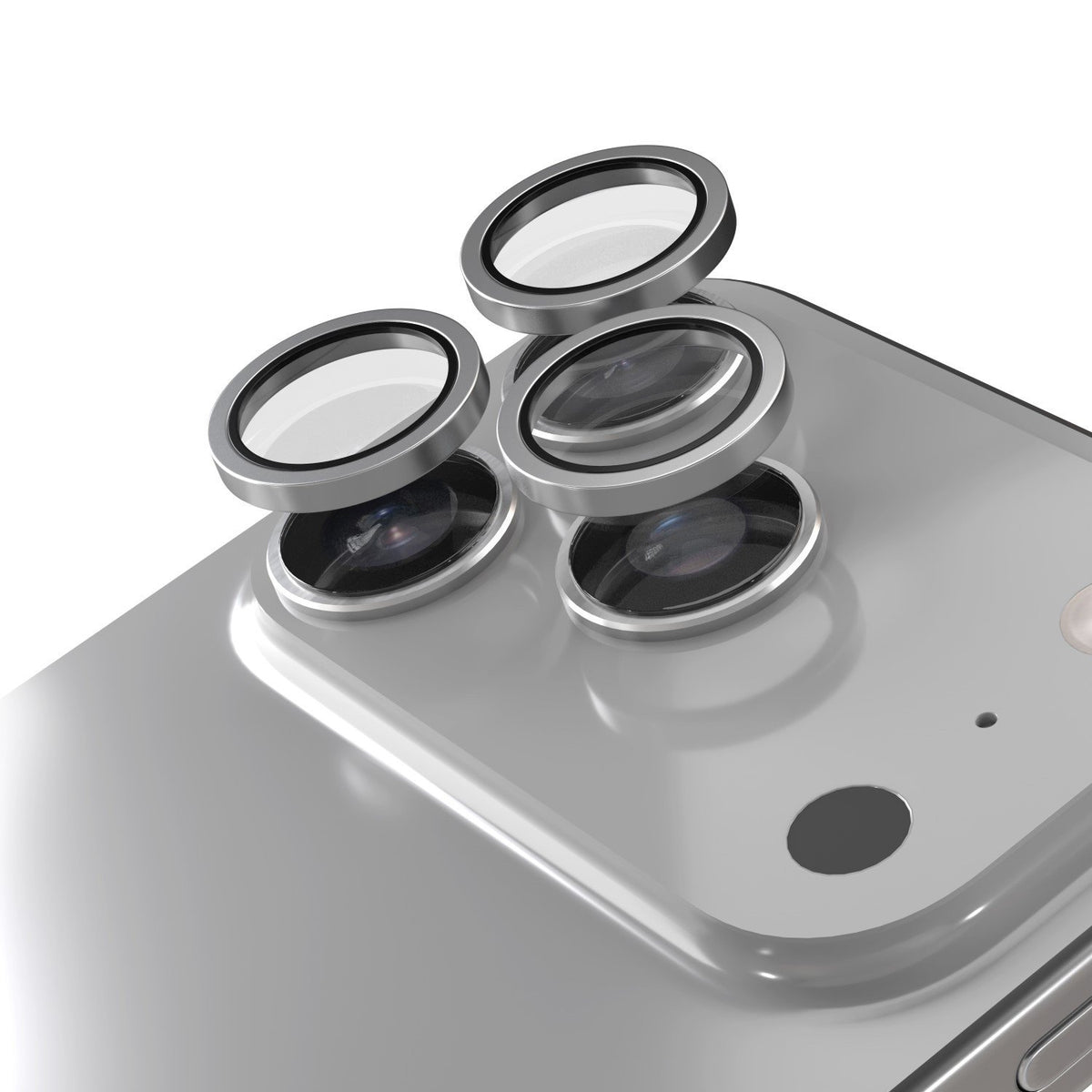 Etteri kameras objektīva aizsargs iPhone 17 Pro / 17 Pro Max pelēka