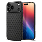 Spigen Liquid Air vāciņš iPhone 17 Pro Max, matēts melns