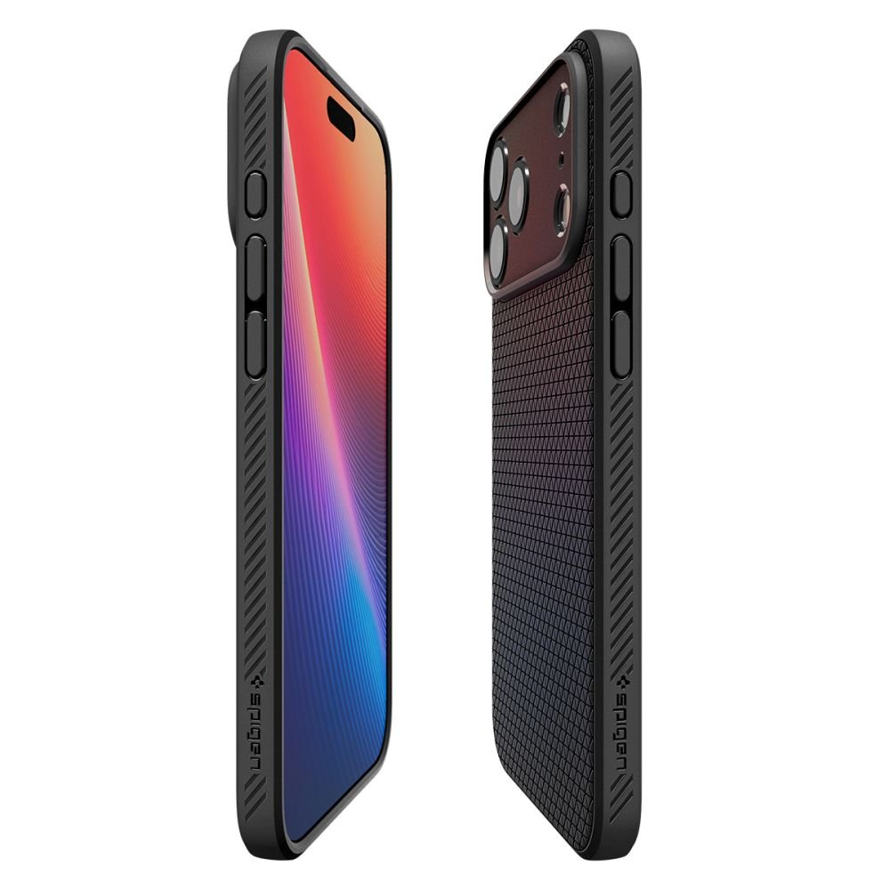 Spigen Liquid Air vāciņš iPhone 17 Pro Max, matēts melns