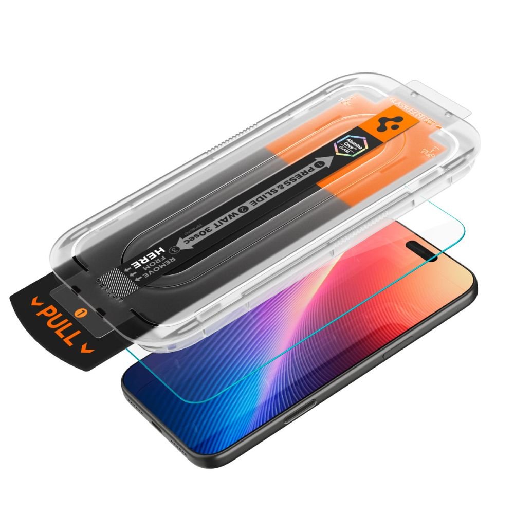 Spigen rūdītais stikls Glas.Tr ”Ez Fit Pro” iPhone 16 Pro Max / 17 Pro Max caurspīdīgs
