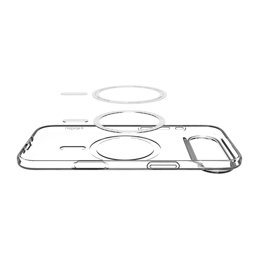Spigen Liquid Crystal MagSafe vāciņš iPhone 17 Air caurspīdīgs / balts