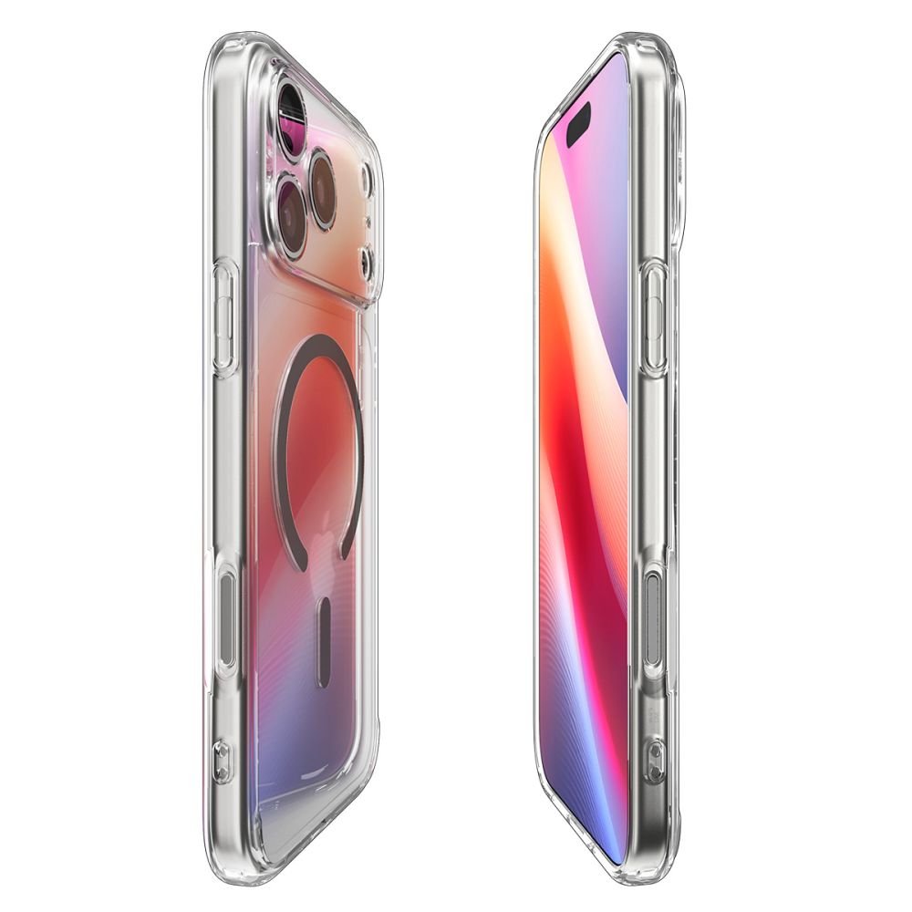 Spigen Ultra Hybrid MagSafe vāciņš iPhone 17 Pro caurspīdīgs / pelēks