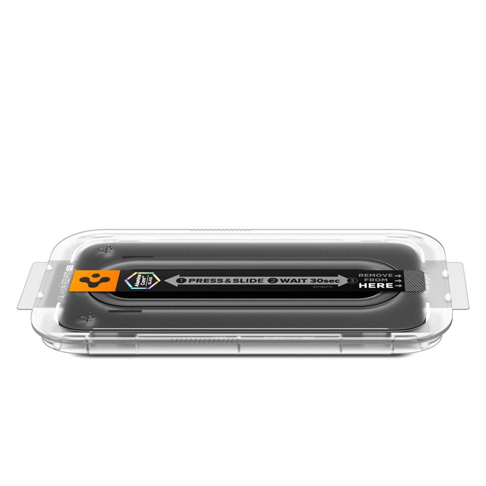 Spigen rūdītais stikls Glas.Tr “Ez Fit Pro” iPhone 16 Pro / 17 / 17 Pro privātuma aizsardzībai
