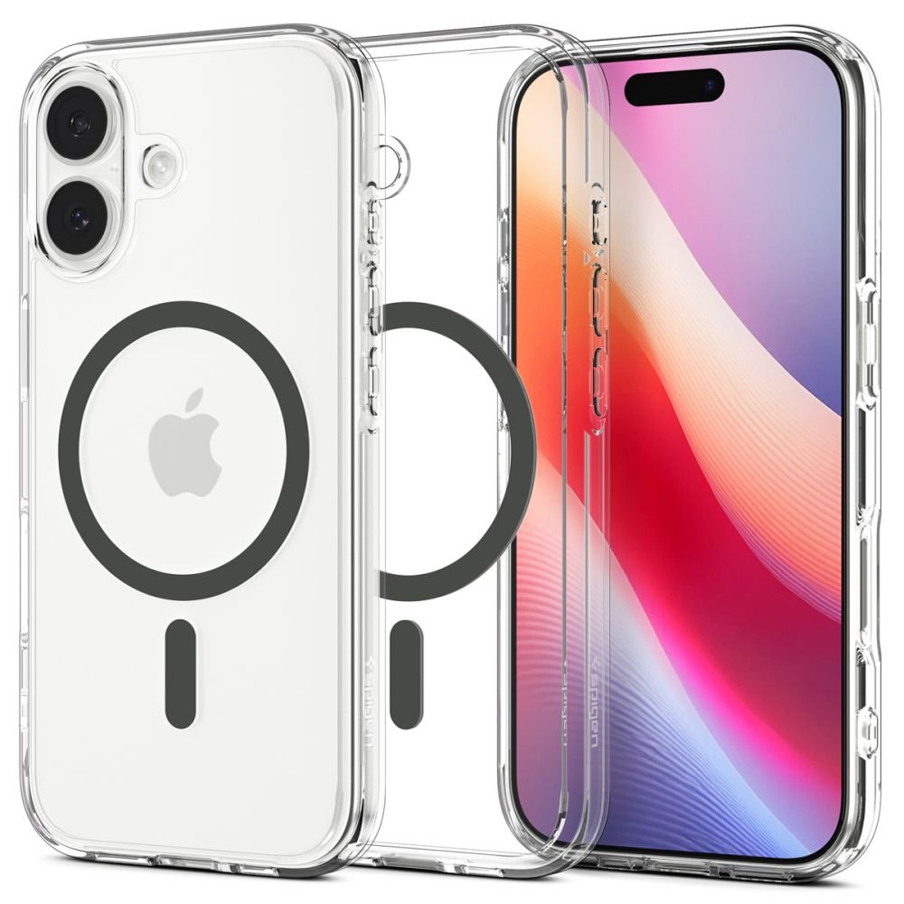 Spigen Ultra Hybrid MagSafe vāciņš iPhone 17 caurspīdīgs / pelēks