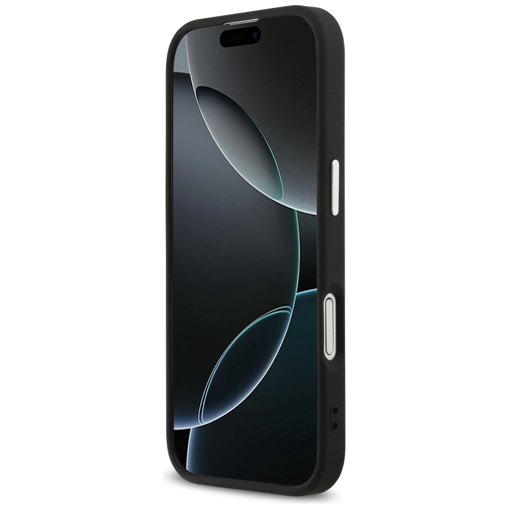Guess MagSafe ādas vāciņš iPhone 17 melns