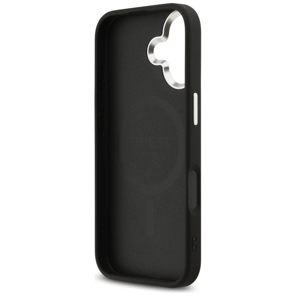 Guess MagSafe ādas vāciņš iPhone 17 melns