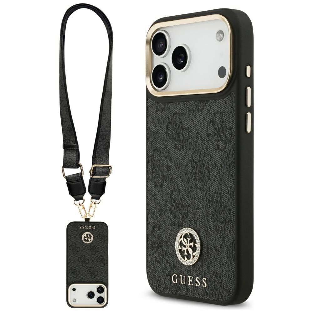 Guess MagSafe vāciņš iPhone 17 Pro Max melns