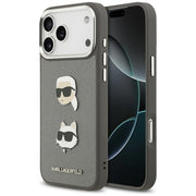 Karl Lagerfeld vāciņš iPhone 17 Pro Max pelēks