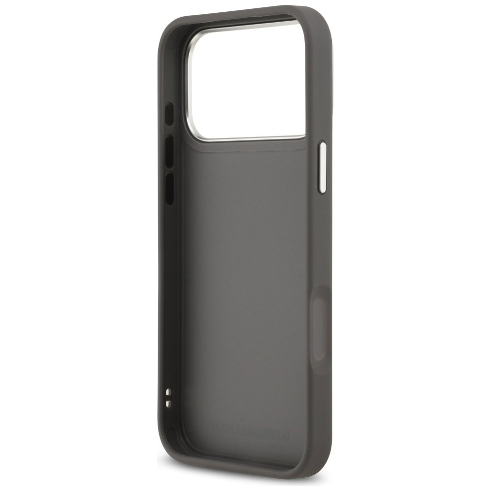 Karl Lagerfeld vāciņš iPhone 17 Pro Max pelēks