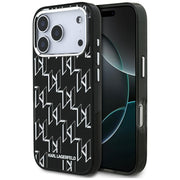 Karl Lagerfeld MagSafe vāciņš iPhone 17 Pro melns