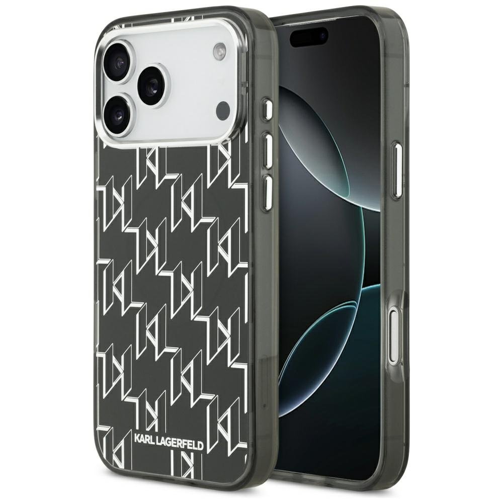 Karl Lagerfeld MagSafe vāciņš iPhone 17 Pro Max melns