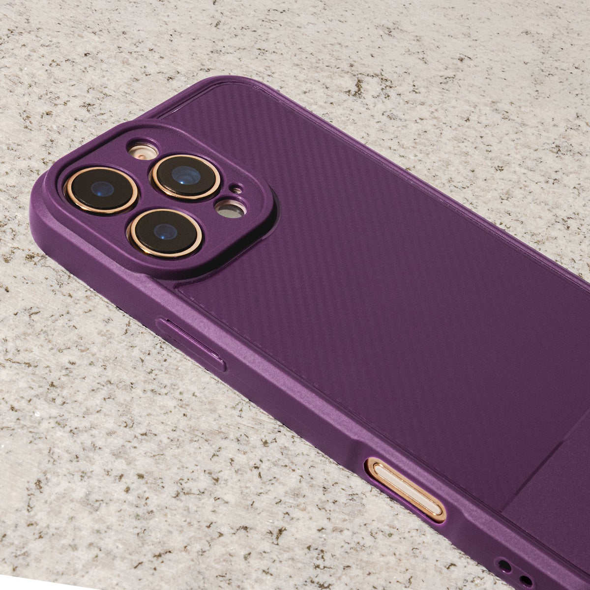 Simple Carbon vāciņš iPhone 16 Pro Max 6,9", violets