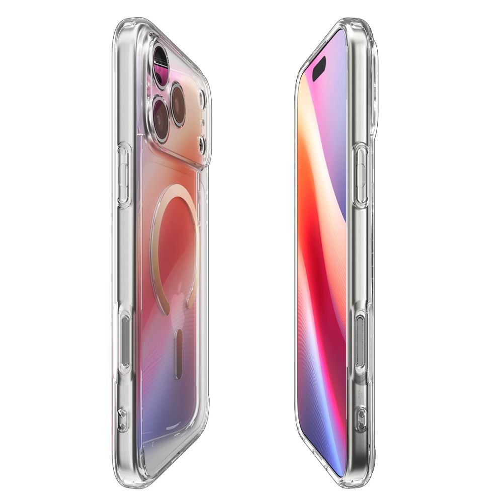 Spigen Ultra Hybrid MagSafe vāciņš iPhone 17 Pro caurspīdīgs / zeltains