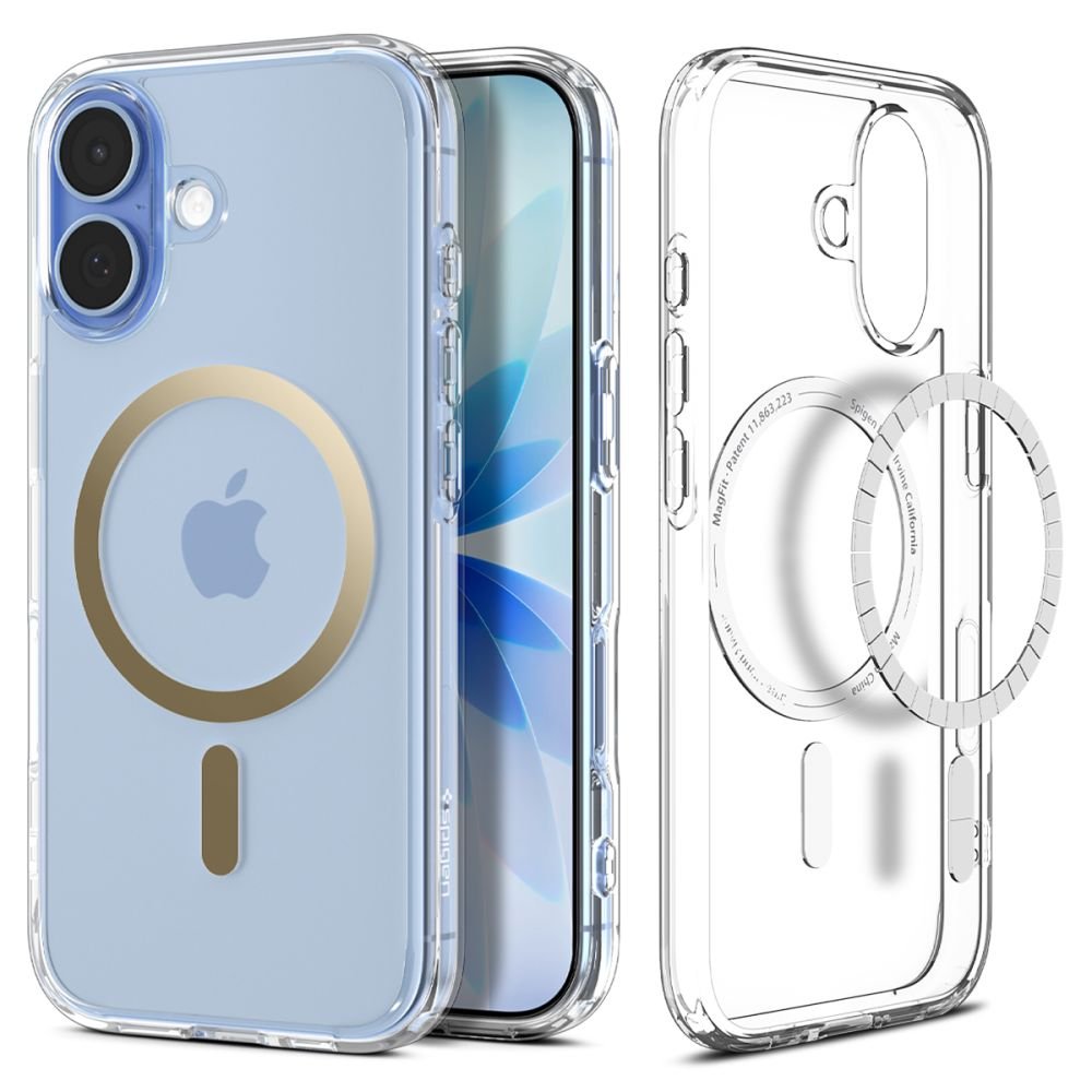 Spigen Ultra Hybrid MagSafe vāciņš iPhone 17 caurspīdīgs / zeltains