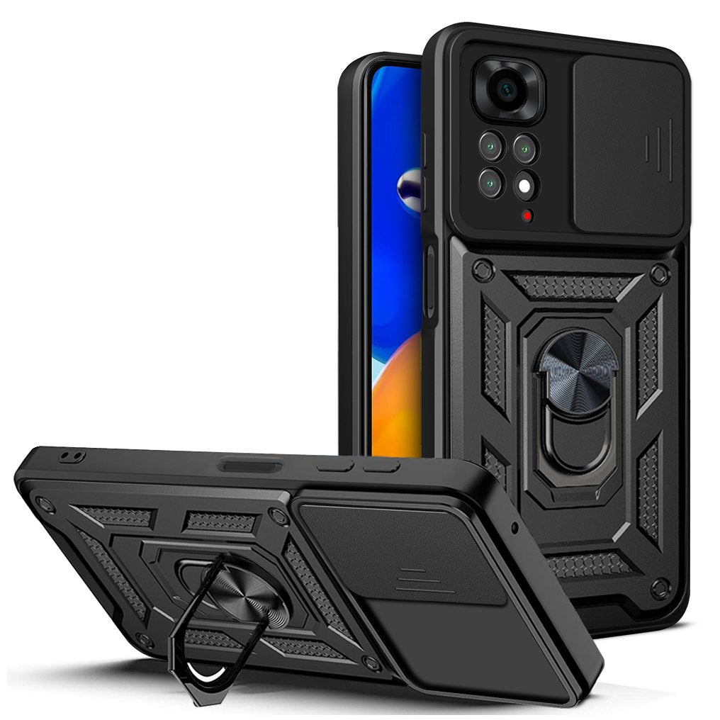 Defender Slide maciņš Xiaomi Redmi Note 11 4G (GLOBAL) / Redmi Note 11s 4G melns