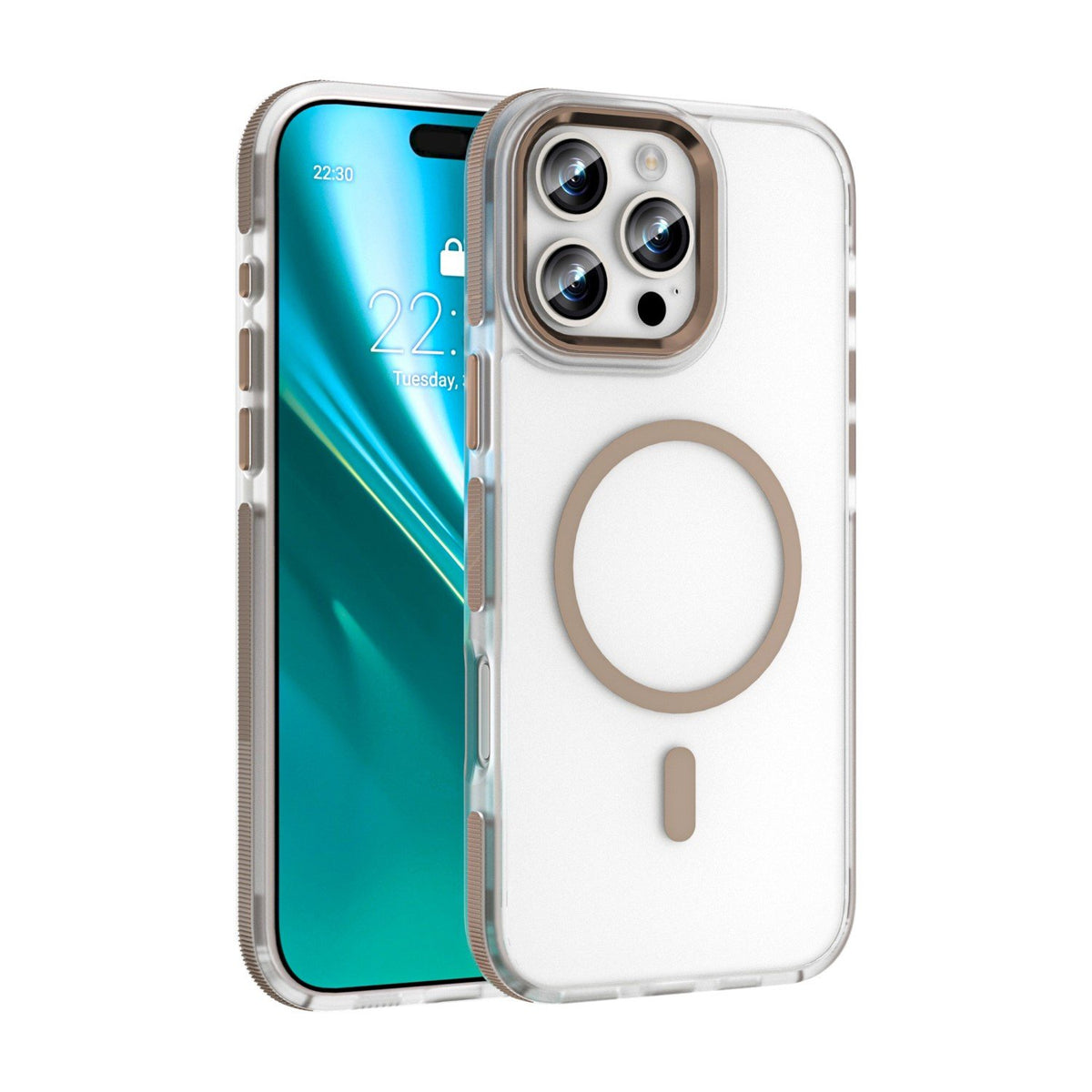 Etteri Icy MagSafe vāciņš iPhone 16 Pro Max 6,9", zeltains