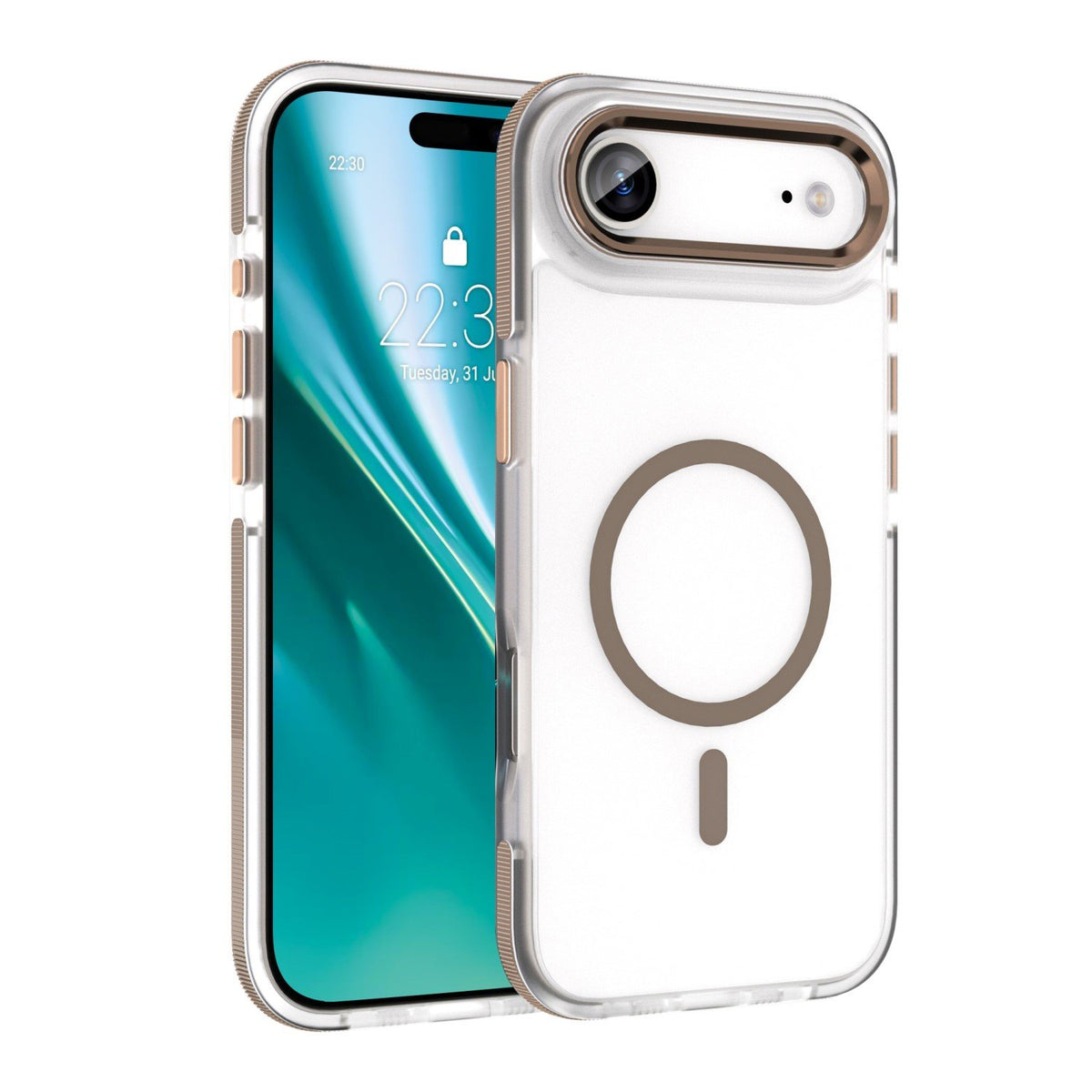 Etteri Icy MagSafe vāciņš iPhone 17 Air, zeltains