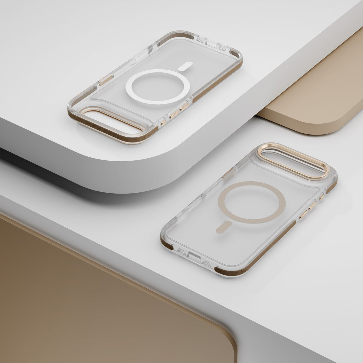 Etteri Icy MagSafe vāciņš iPhone 17 Air, zeltains