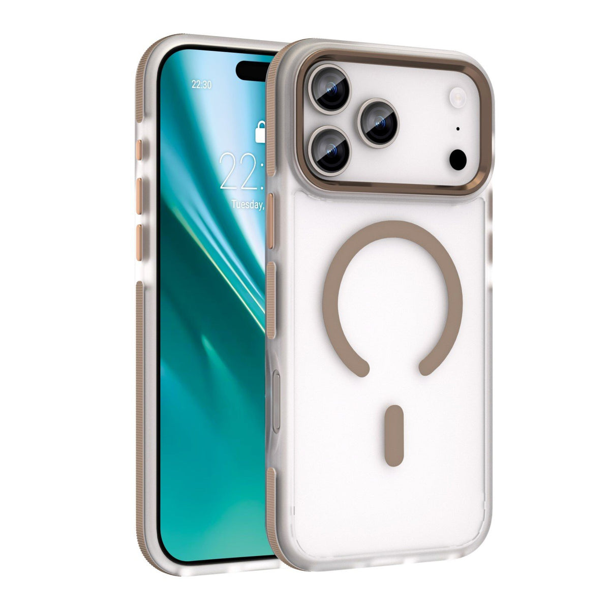 Etteri Icy Mag apvalks iPhone 17 Pro / 18 Pro zelta krāsā