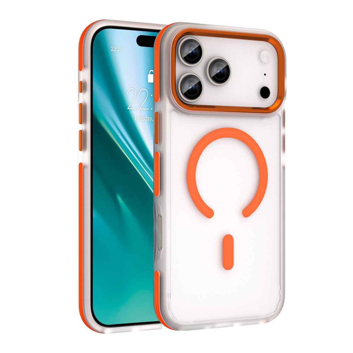Etteri Icy MagSafe vāciņš iPhone 16 6,1", oranžs