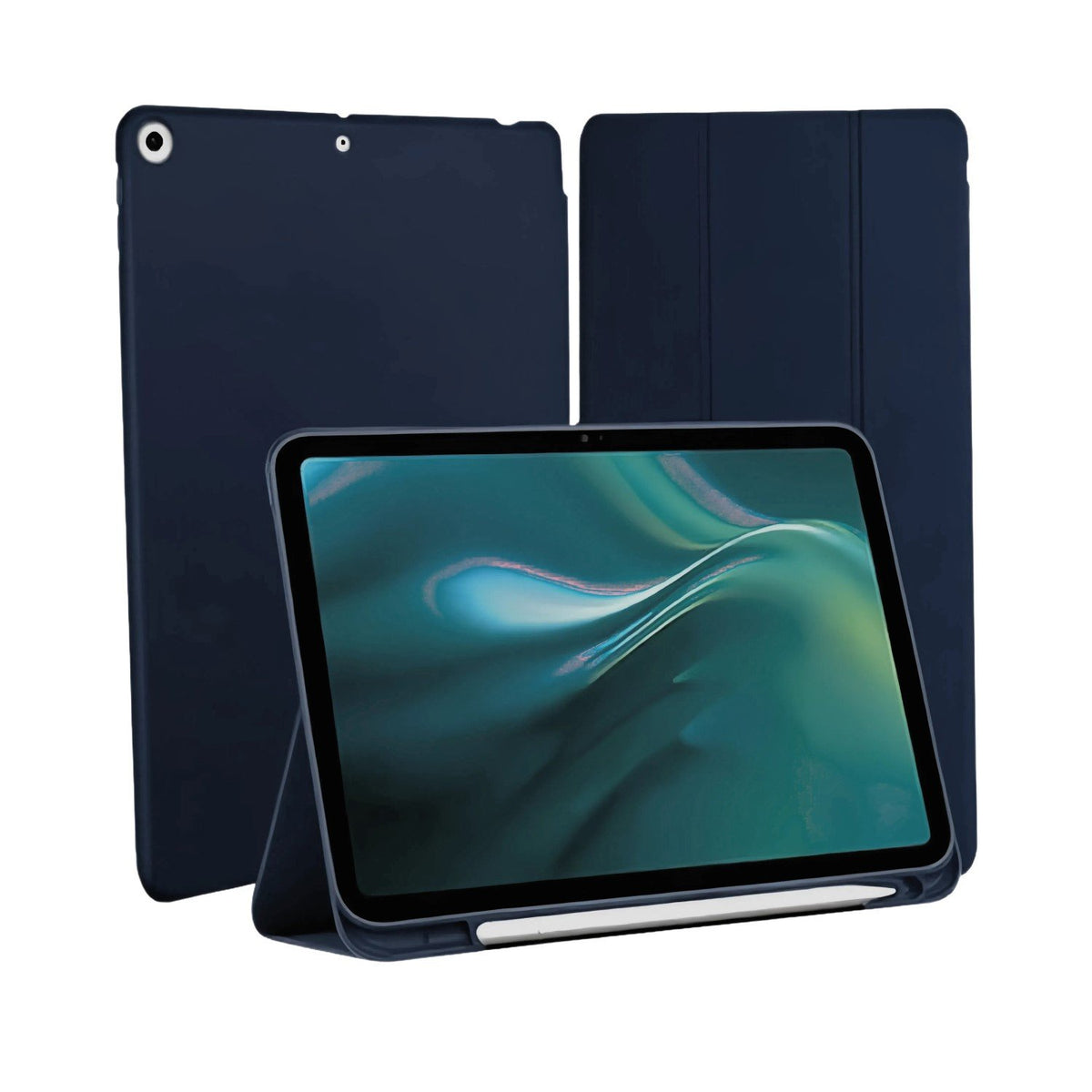 Etteri maciņš priekš Apple iPad 7 2019 / 8 2020 / 9 2021 10,2 collu tumši zils