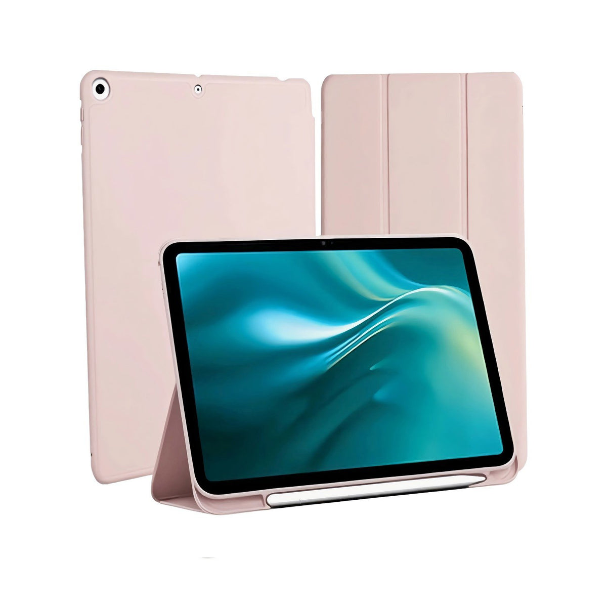 Etteri maciņš priekš Apple iPad 7 2019 / 8 2020 / 9 2021 10,2 collu gaiši rozā