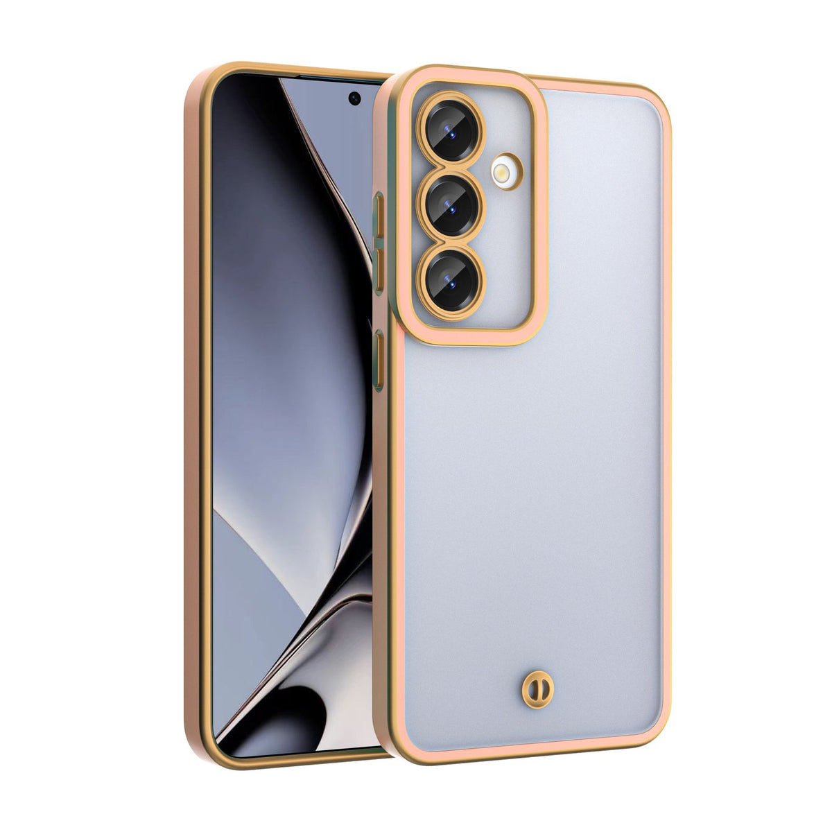 Zīdaini zelta krāsas maciņš Oppo Reno 13F 5G (globāls) / 13FS 5G rozā