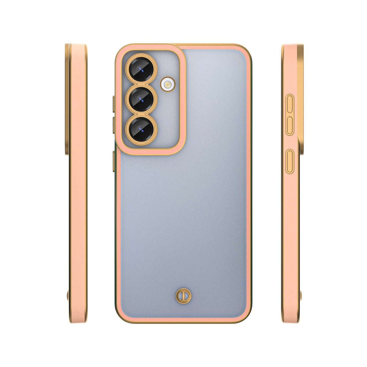 Zīdaini zelta krāsas maciņš Oppo Reno 13F 5G (globāls) / 13FS 5G rozā