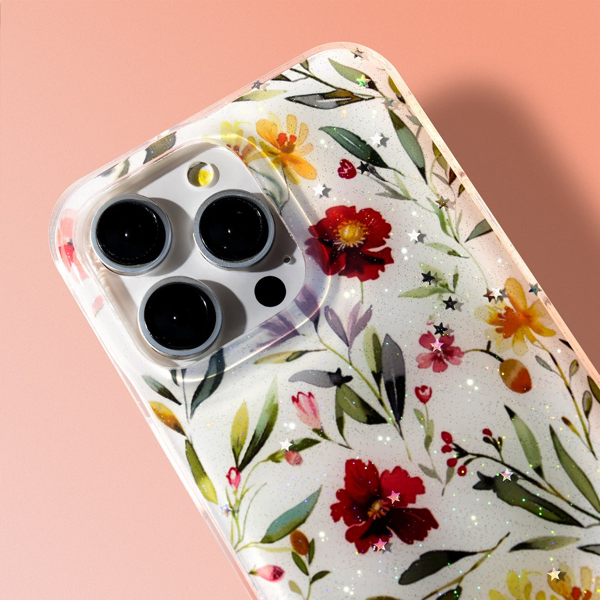 Glow Glam vāciņš iPhone 13 6,1", balts