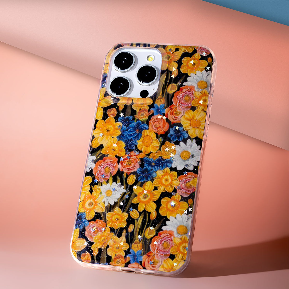 Glow Glam vāciņš iPhone 16 6,1", oranžs