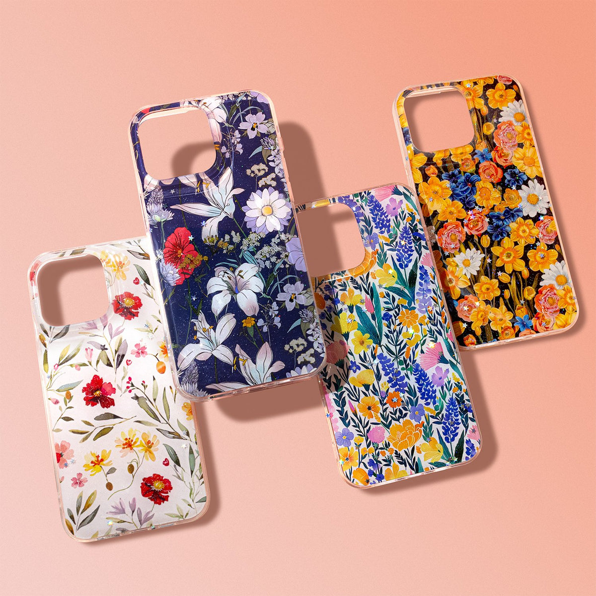 Glow Glam vāciņš iPhone 11, oranžs