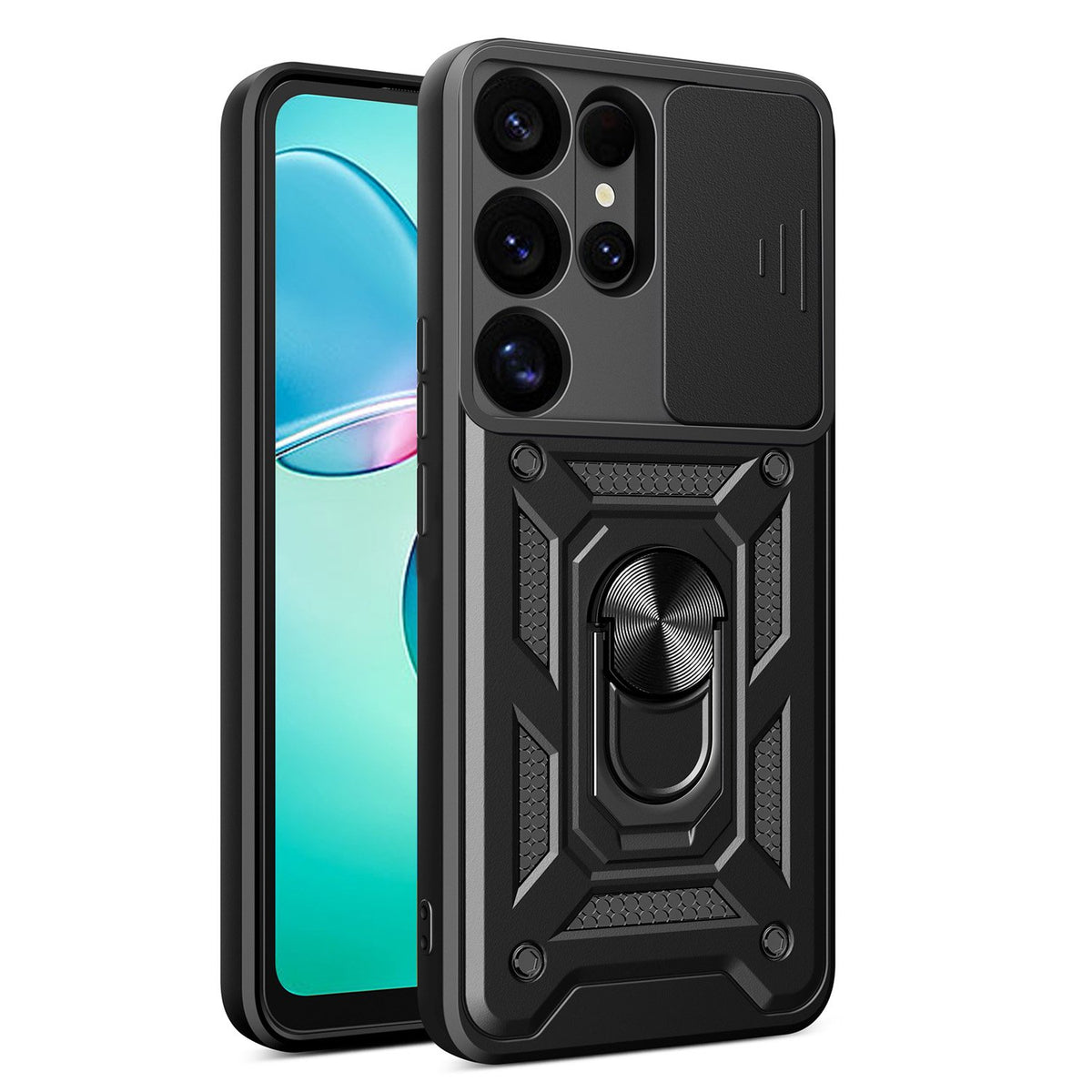 Defender Slide vāciņš Samsung Galaxy S25 Ultra, melns