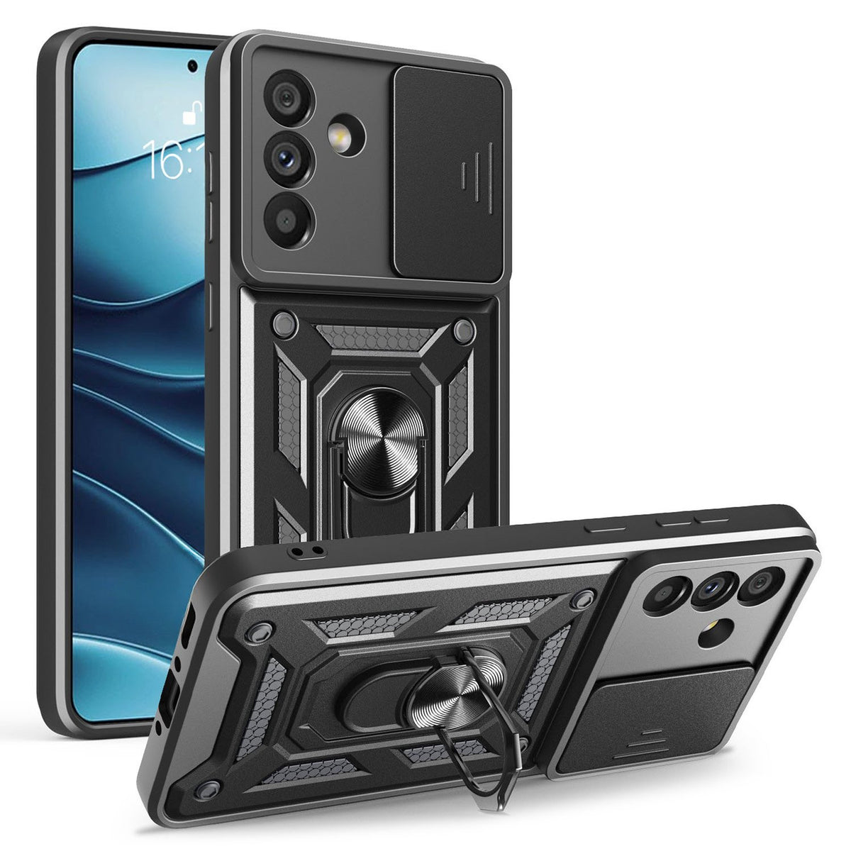 Defender Slide vāciņš Samsung Galaxy A56 5G, melns