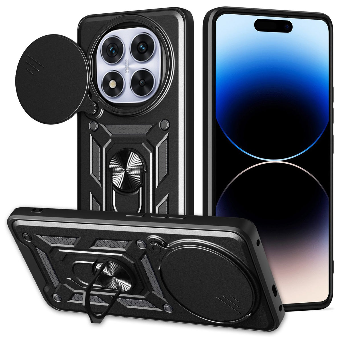 Defender Slide maciņš Xiaomi Redmi Note 14 Pro Plus 5G (globāls) melns